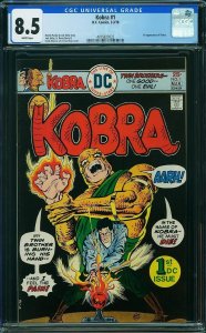 Kobra #1 (1976) CGC 8.5 VF+