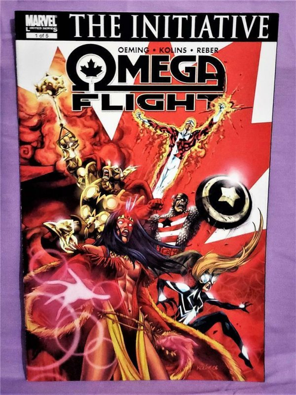 Avengers Initiative OMEGA FLIGHT #1 - 5 US AGENT Scott Kolins (Marvel 2007) 