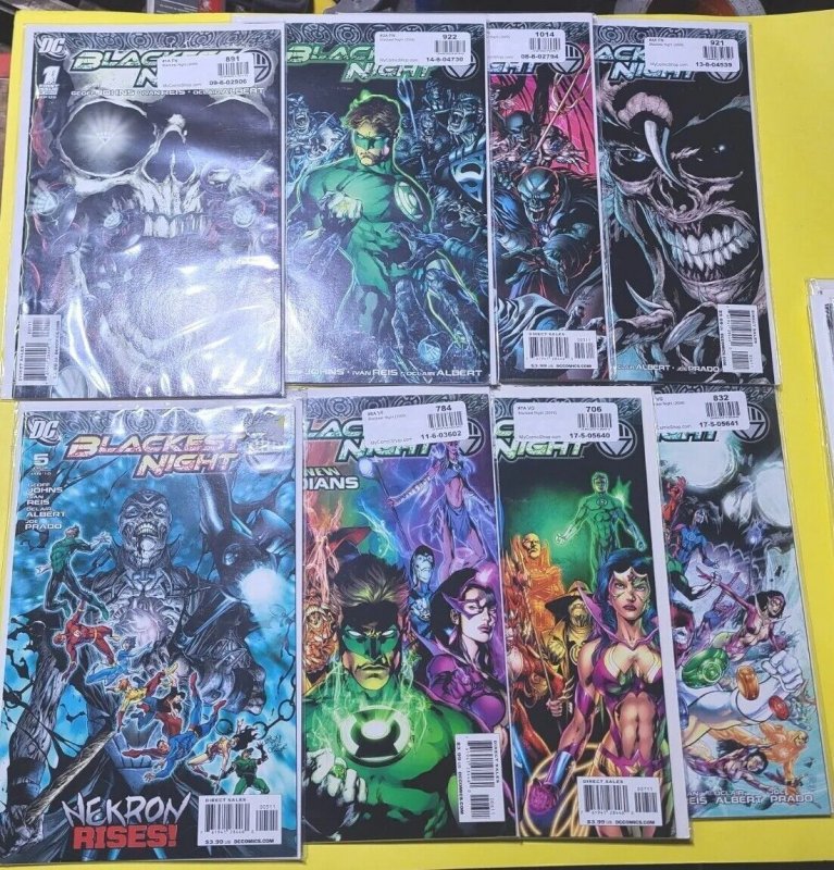 Blackest Night 1-9 Green Lantern 39-52, Corps 37-47, All 3-parters Near Complete