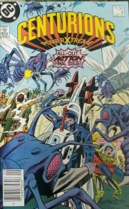 Centurions #4 DC Comics Canadian Newsstand September Sept 1987 (FN-)