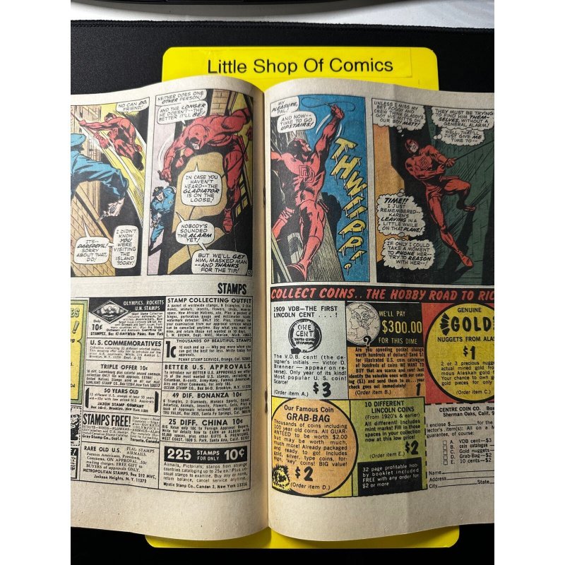 Daredevil #63 VG (SS) Gladiator! Marie Severin Roy Thomas