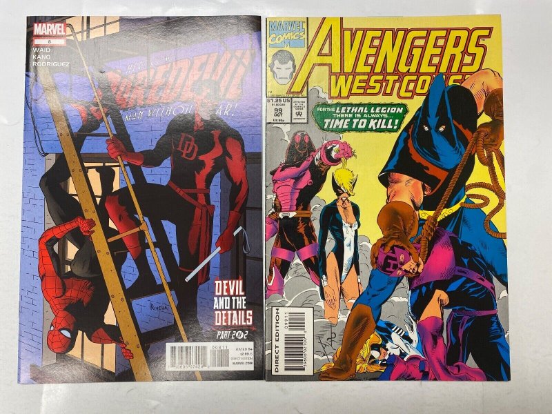 4 MARVEL comic books Daredevil #8 Avengers West #99 Avengers Infinity #4 65 KM19