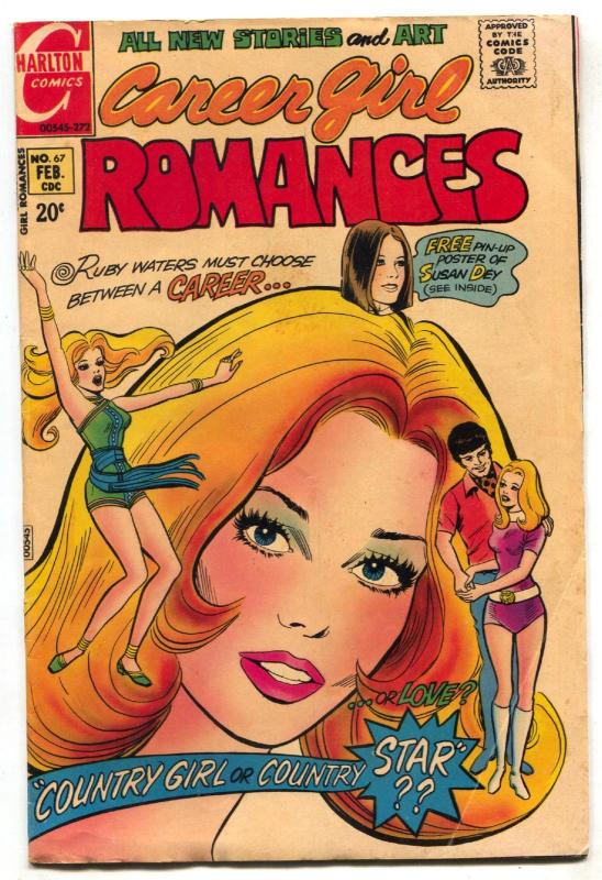 Career Girl Romances #67 1972- Susan Dey- Ruby Waters VG