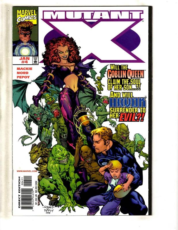 Lot Of 9 Mutant X Marvel Comic Books # 1 2 3 4 5 6 7 8 9 Wolverine X-Men CR41