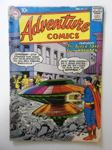 Adventure Comics #243 GD- Moisture damage, mold, rusty staples, 1 in spine split