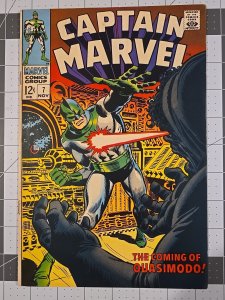 Captain Marvel #7 Quasimodo Cvr App—Ronan The Accuser App (Marvel Nov-1968)