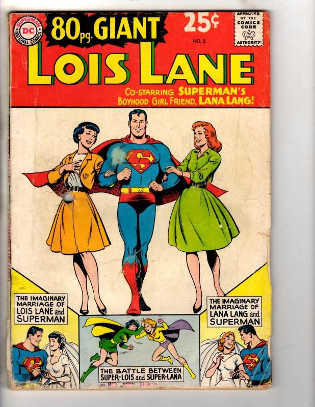 Lois Lane # 3 VG 80 Page Giant DC Comic Book Superman Jimmy Olsen JG1