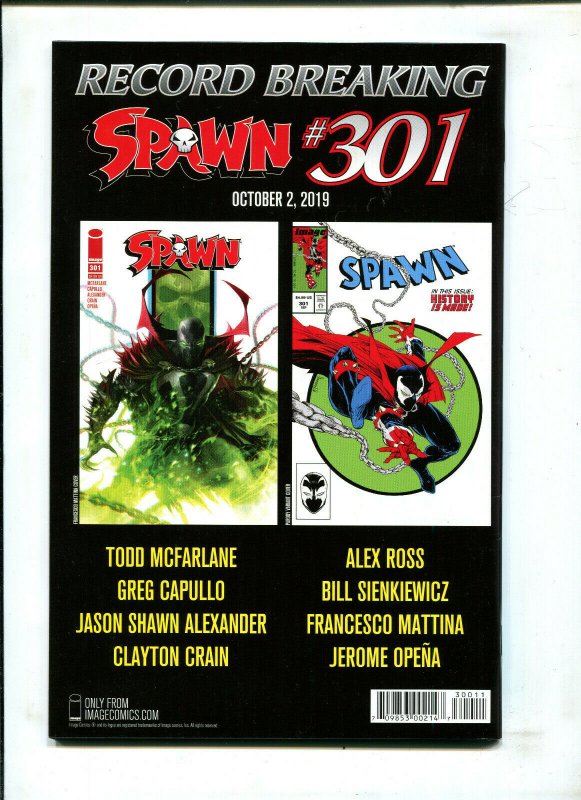SPAWN 300 (9.2) HISTORY MAKING ISSUE! COVER A! 2019!