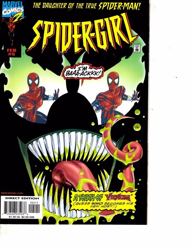 Lot Of 2 Marvel Comic Books Spider-Girl #5 and #6 Ironman   ON3