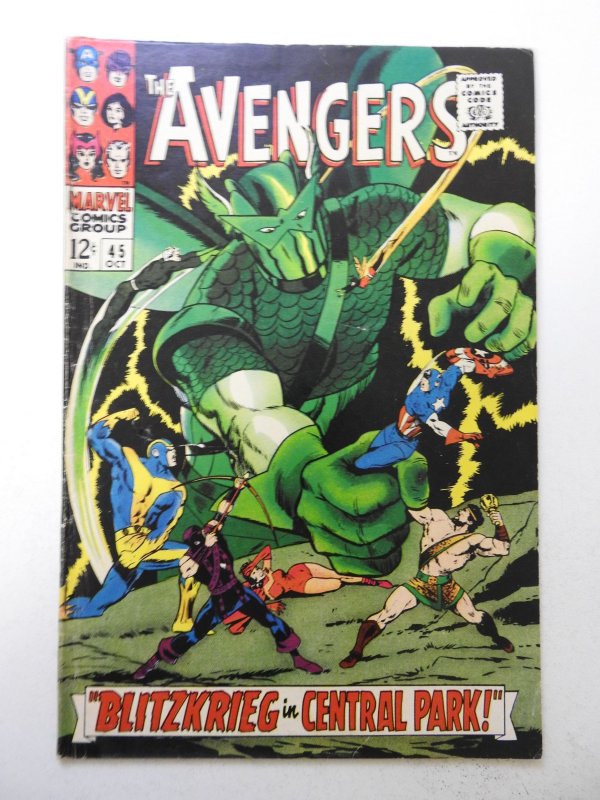 The Avengers #45 (1967) VG+ Condition