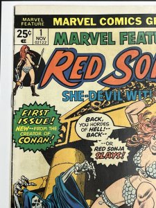 Marvel Feature Presents Red Sonja 1 She-Devil With A Sword VF- 1975 MISCUT PAGE