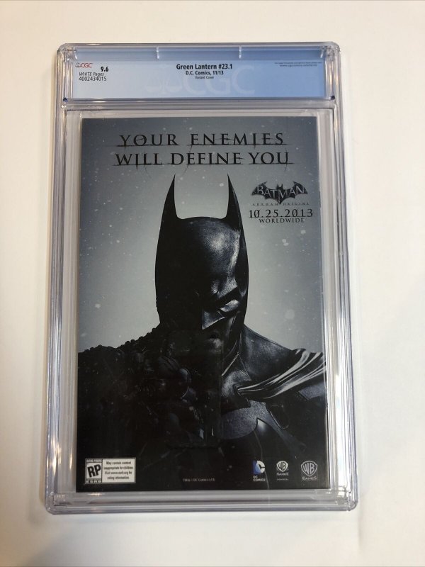 Green Lantern (2013) # 23.1 (CGC WP 9.8) Rare Newsstand | Census=5