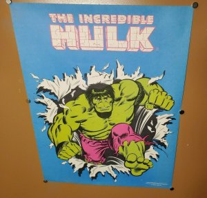 Incredible Hulk Poster 1979 Marvel Comic book promo Rare mint collectable