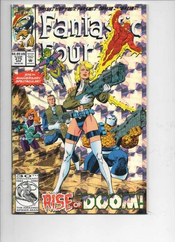 FANTASTIC FOUR #375 NM- Dr Doom Holofoil, 1961 1993 Marvel, more FF in store