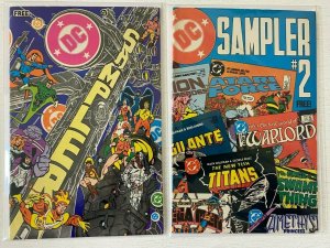 DC Sampler lot #1 + #2 all 2 different books 8.0 VF (1983 to 1984)