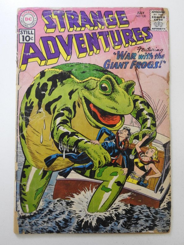 Strange Adventures #130 (1961) No Back Cover Loose Front Fair Condition