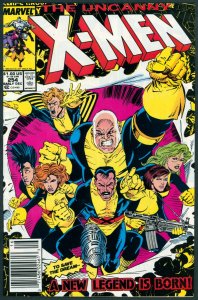 Uncanny X-Men 254 VF/NM 9.0 Newsstand Marvel 1989