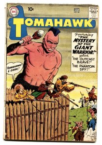 TOMAHAWK #64 1959- DC WESTERN -SCI FI ISSUE-GIANT INDIAN- SILVER AGE 