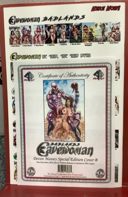 Cavewoman badlands Devon Massey special edition cover B