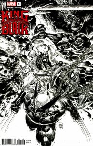 King In Black #1 (Of 5) Tan Launch Sketch Black & White Variant Marvel EB199