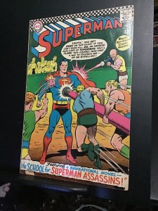 Superman #188  (1966) 1st Murder–Men! Mid-Grade! VG/FN Wow!