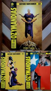 BEFORE WATCHMEN: OZYMANDIAS #1-3 (DC 2012) Series Premiere HIGH GRADE Wein & Lee