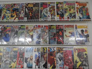 Huge Lot of 130+ Comics W/ X-Men Avengers, Spiderman, Avg. VF+ Condition