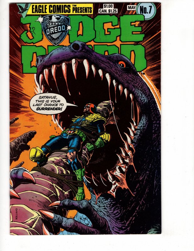 JUDGE DREDD #7 Copper Age Eagle Comics / ID#150