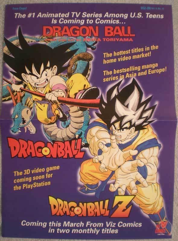 DRAGONBALL Z Promo poster, 11x15, 1998, Unused, more Promos in store