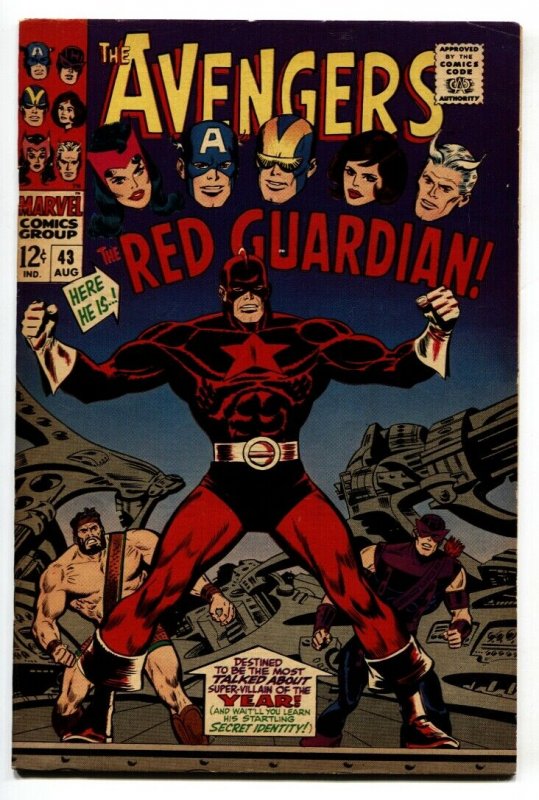 Avengers #43 1st appearance RED GUARDIAN comic book 1967 Marvel VF