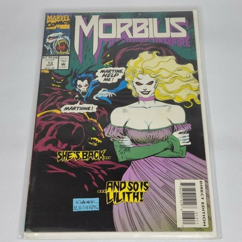 Morbius The Living Vampire #13 Marvel 1993 6.0 FN