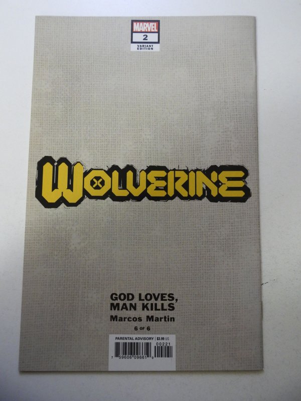 Wolverine #2 Martin Cover (2020) NM- Condition