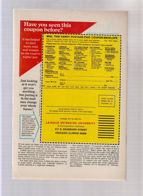 POWER OF WARLOCK #5 - GIL KANE COVER + INTERIOR, DOOM APPEARANCE (6/6.5) 1972