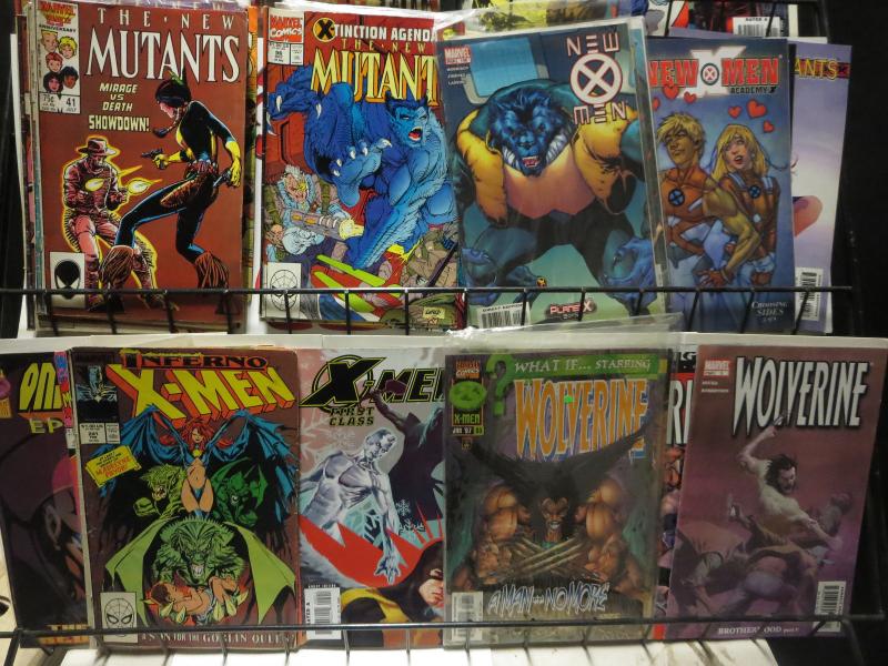 Kochcomics X-MEN Spinoff Titles Lot of 160 WYSIWYG New Mutants etc 1980s-00s SWB 