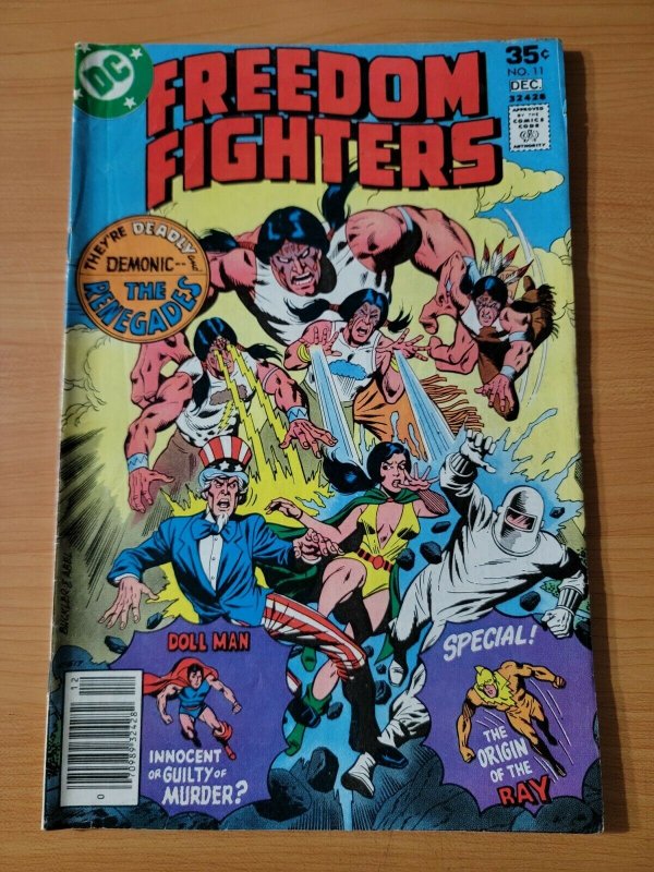 Freedom Fighters #11 ~ FINE FN ~ 1977 DC Comics 