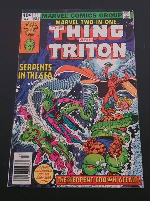 Marvel Two-in-One #65 Newsstand Edition (1980)