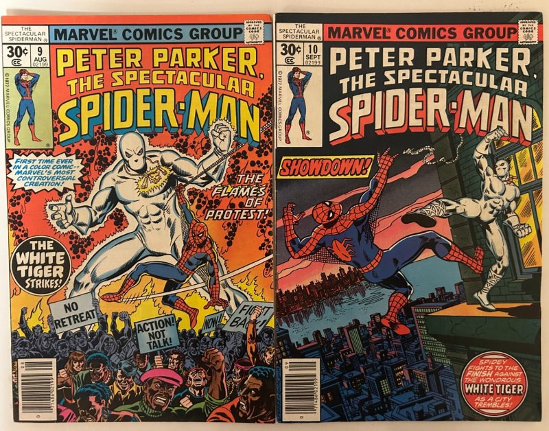 *Spectacular Spider-Man (1976) 6vf, 7vf, 8vf, 9vf, 10fvf