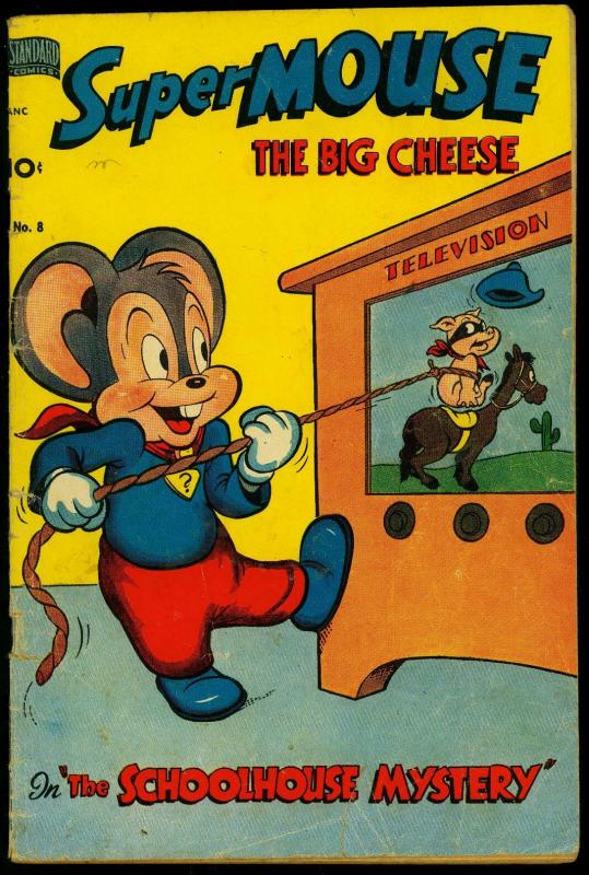 Supermouse #8 1950- Golden Age Funny Animals TV cover G/VG