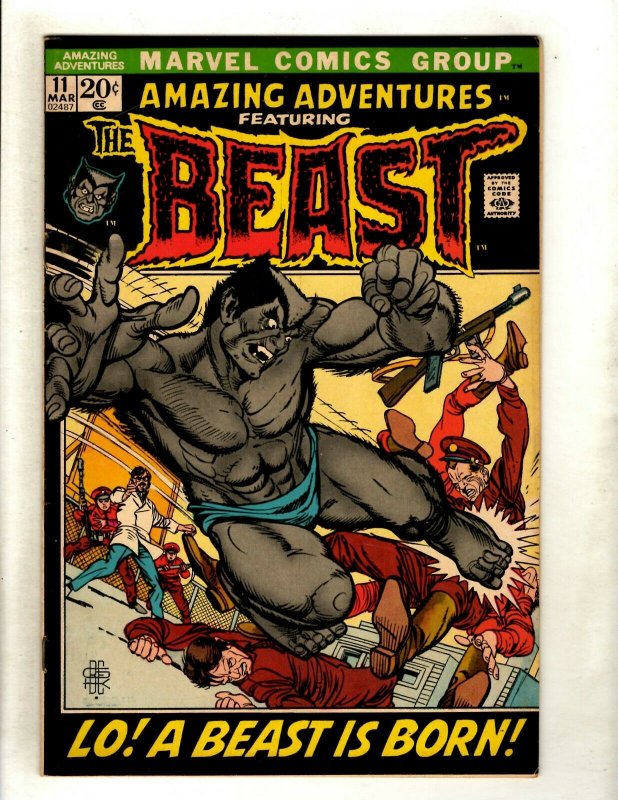 Amazing Adventures # 11 FN/VF Marvel Comic Book Blue Beast X-Men Key Hot RS1