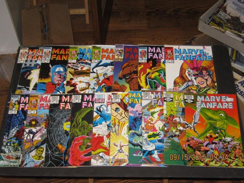 HUGE SET of 17 Comics!!-MARVEL FANFARE #3-#19 F/VF  (SIC313)