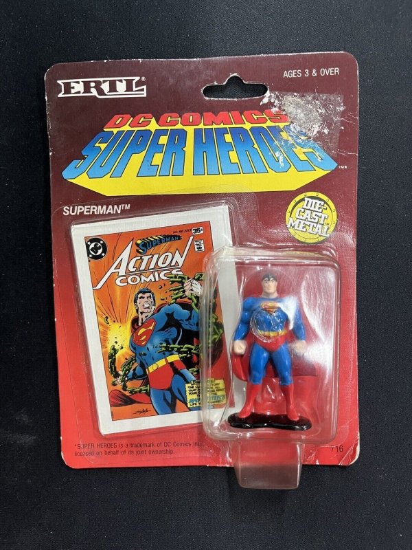 DC Comics Super Heroes Superman Die-Cast Metal ERTL 1990