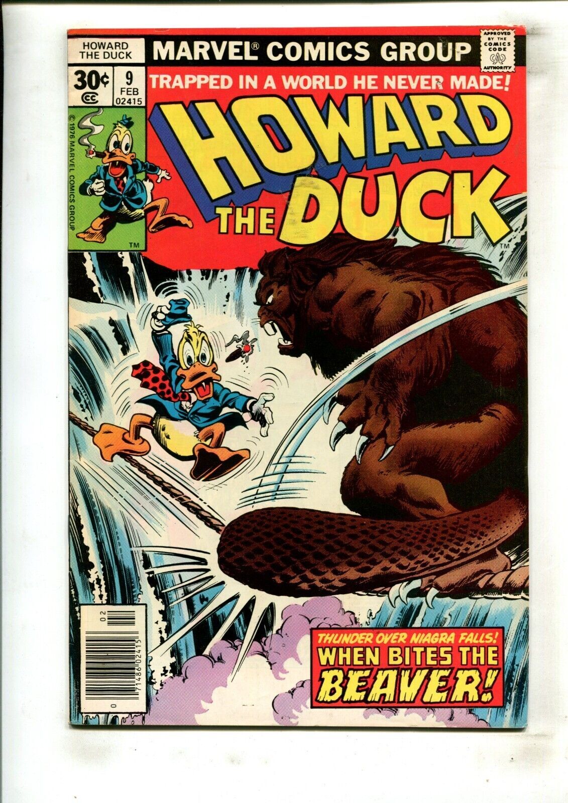 Howard the Duck 9 (7.0) Newsstand!! 1976 Comic Books Bronze