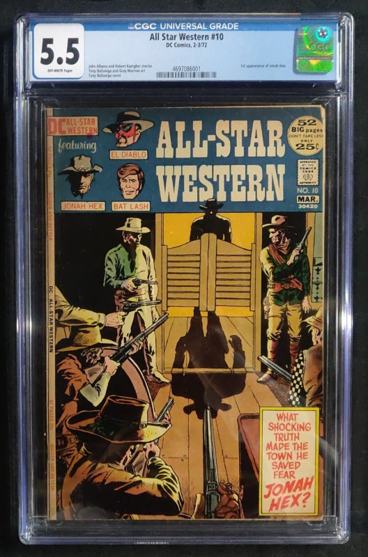 All Star Western #10 - Jonah Hex 1st appearance - CGC 5.5 - 1972