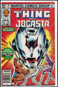 Marvel Two-in-One #92 (1982) Jocasta