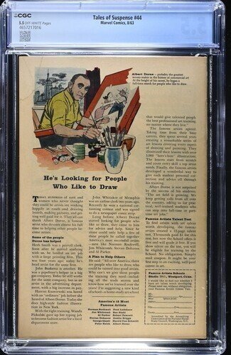 Tales of Suspense #44 1963 Marvel Comics CGC 5.5 Iron Man