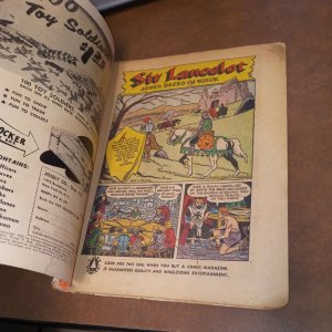 KNIGHTS OF THE ROUND TABLE w/ SIR LANCELOT # 10 silver age 1957 Pines COMICS