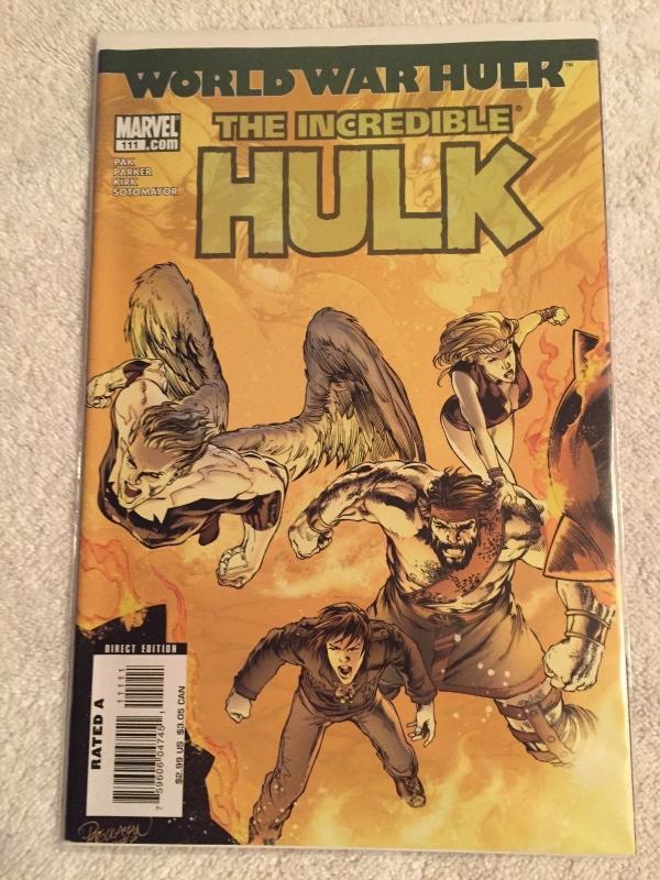 WORLD WAR HULK--THE INCREDIBLE HULK-#'s 109,110,111 / 2007-MARVEL