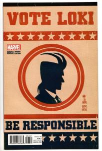 Vote Loki #3 - 1:25 Francesco Francavilla Variant (Marvel, 2016) - NM