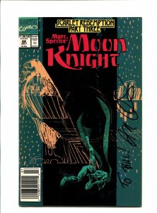 Marc Spector: Moon Knight #28 - Signed J. M. Dematteis / Newsstand (8.5) 1991