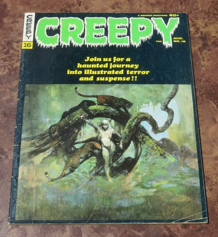 Creepy #16 VG+  1967 Silver Age Horror Magazine Haunted Journey Suspense Terror